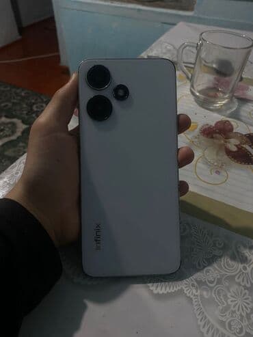 микрофон для машины: Infinix Hot 30 Play, Б/у, 128 ГБ, цвет - Белый, 2 SIM — 1