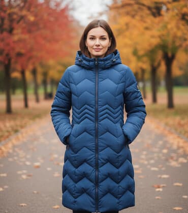 продаю в связи с переездом: Пуховик, Длинная модель, Стеганый, M — 1