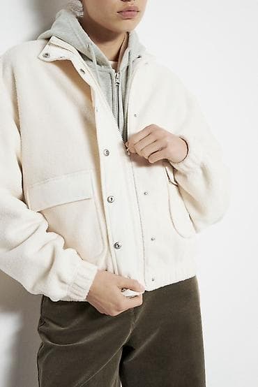 helly hansen: Женский бомбер Lime из мягкого флиса (цвет: молочный/айвори) — 1