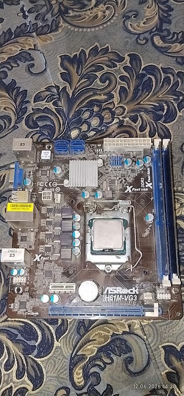 aoc 24: Материнская плата для ПК, ASRock, LGA1155 — 1