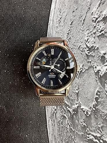 Аксессуарлар: Orient Automatic с индикацией фаз Луны и дня недели - Японские — 5