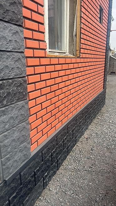 Фасад дома фасадные работы клинкер Бишкек Сары таш Бишкек термопанели