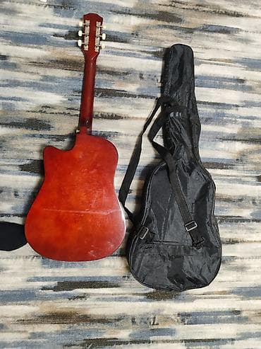 сколько стоит гитара: Акустическая гитара с вырезом (cutaway) + чехол - Тип: 6‑струнная — 3