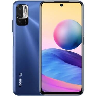 13 про телефон: Redmi, Redmi Note 10, Б/у, 128 ГБ, цвет - Голубой, 2 SIM — 2