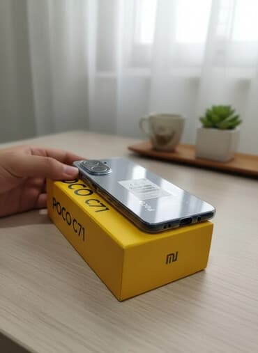 суу матор: Poco C71, Колдонулган, 128 ГБ, түсү - Кара, 1 SIM, 2 SIM — 2