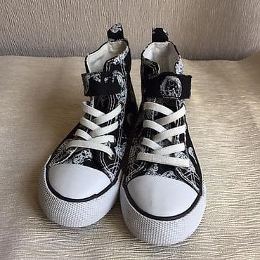 слипоны hm: Детские слипоны/кеды Наименование: H&M Motorcycle Print High Top — 4