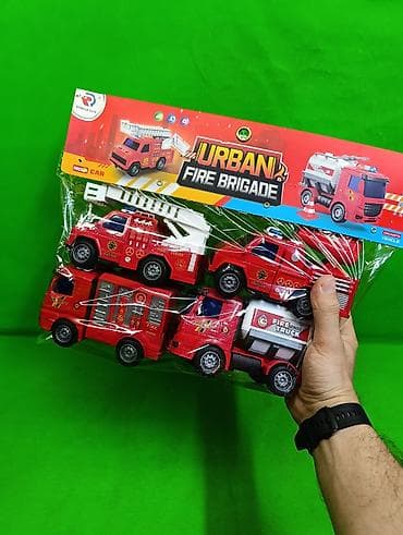 Детский мир: Машинки пожарная команда игрушки🚒 Комплектация товара: 4 пожарные — 4