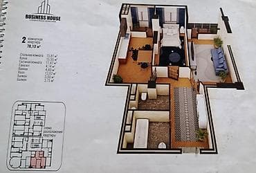 vesta tower: 2 комнаты, 78 м², Элитка, 7 этаж, Готовая ПСО (под самоотделку) — 2