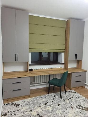 Комплект офисной мебели, Стул, ДСП, цвет - Серый