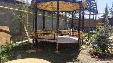 качели большие: Тапчан 2 x 2 x 2 м, Металл — 21