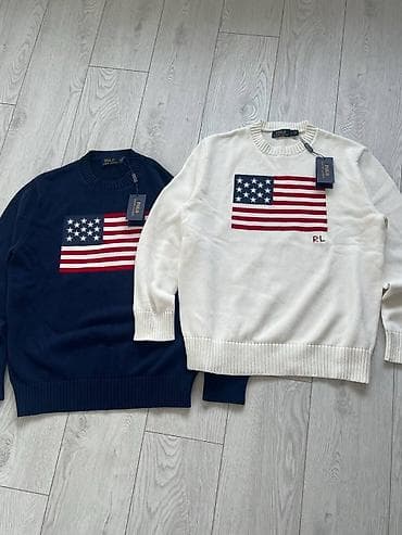 мужской джемпер с капюшоном: СРОЧНО❗❗❗Продаюстья свитера Polo Ralph Lauren America в наличии темна — 1
