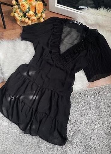 vintage nike: Вечернее платье, А-силуэт, Короткая модель, Шифон, С рукавами, 2XS — 2