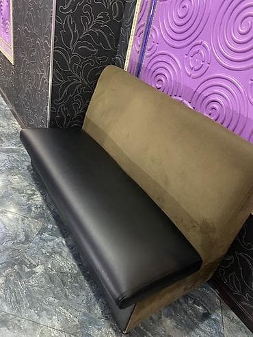 sofa bed: Диван-банкетка для кафе/холла Б/у - Формат: прямая банкетка с высокой — 2