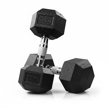Гантели: Гантели шестигранные 50 кг (пара) - Вес: 50 кг на каждой гантели — 1