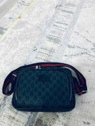 Сумка чер - Материал: плотный канвас с классическим монограммным