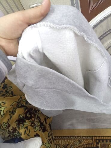 серый свитшот женский: Флис, АКШ, S, M — 3