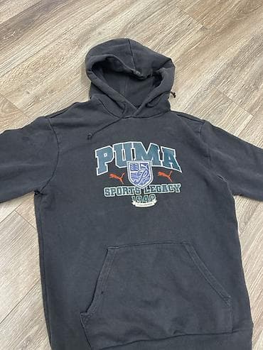 tech flece: Спортивный комплект: худи Puma + брюки-карго - Худи: черного цвета, с — 3