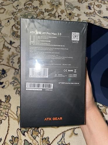 attack shark: БЕЛАЯ ATK GEAR A9 Pro Max 2.0 — легкая беспроводная игровая мышь — 2