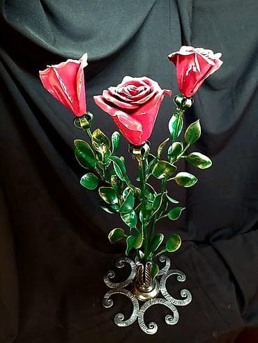 бра люстра: Авторские кованые розы ручной работы 🌹 Эксклюзивный металлический — 6