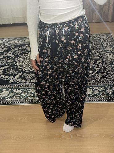корейский одежда: Брюки Широкие, Лето, Made in KG, Новый, M, L, XL — 2