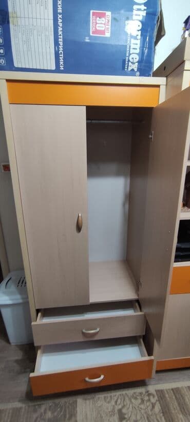 доска для учобы: Детский модульный набор мебели: рабочая зона с шкафами + платяной шкаф — 4