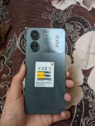 tecno 8c: Poco C65, Б/у, 128 ГБ, цвет - Серый, 2 SIM — 1