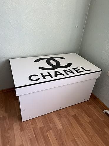 мебель пуфик: Сундук, Для белья, Другой тип, Самовывоз, цвет - Белый — 1