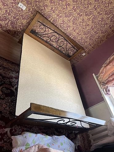 Двуспальная кровать, Каркас без матраса, длина - 200 см