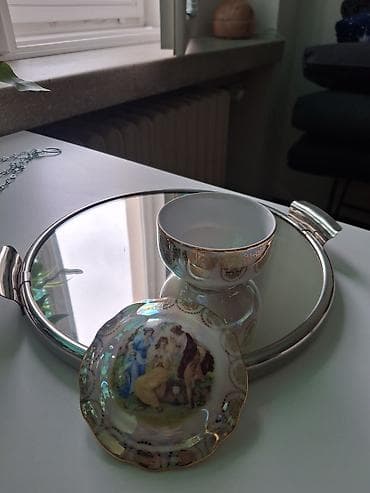 орнаменты: Фарфоровая сахарница/шкатулка с крышкой. Описание: - Небольшая — 1