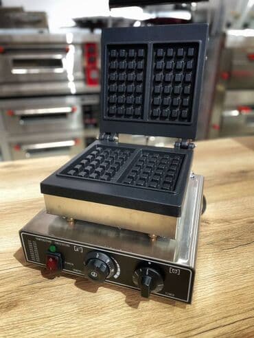 форма для печения: Вафельница для выпечки бельгийских вафель. Рабочая поверхность — 1