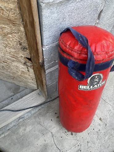 кикбокс шорты: Груша боксерская Bellator (цилиндрическая) - Цвет: красный с — 4