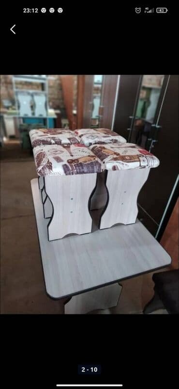 стол и 4 табурета: Новый стол на кухню с 4 стулчиками Кухонный стол 4 табуретки Размер — 4