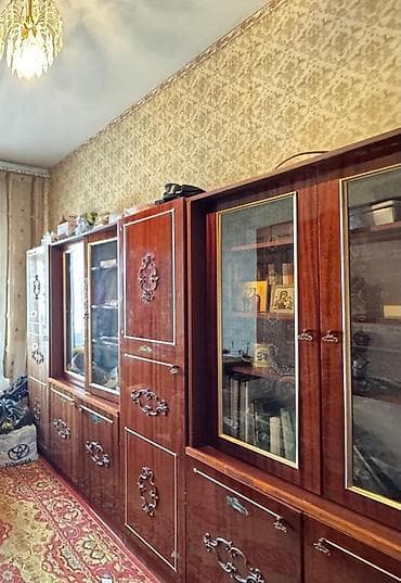 Стенка-шкаф, Тип стенки-шкафа: Советская, Для зала, Б/у, Особенности: Для хранения посуды