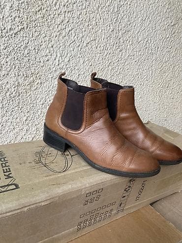 Ботинки, 40, 41, Marks & Spencer, Б/у, цвет - Коричневый, Самовывоз