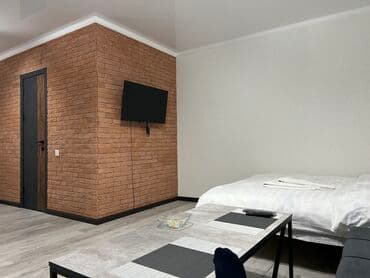 почасовая квартира ош: 1 комната, Постельное белье, Парковка, Бытовая техника — 1