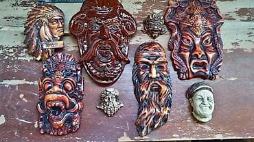 Маски на стену мини - коллекция
Материал: гипс и керамика at lalafo.kg Маски на стену мини - коллекция
Материал: гипс и керамика