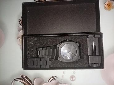 размер 44 м: Абдан өзгөчө жана стилдүү кол саат сатылат. Дизайны: Matte Black — 1