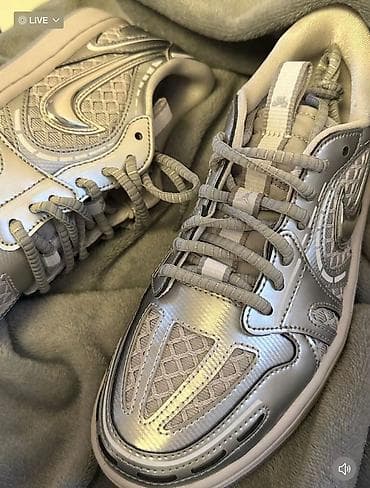 nike sb dunk low: Кроссовки, 38.5, Nike, Новый, цвет - Серебристый, Самовывоз — 3