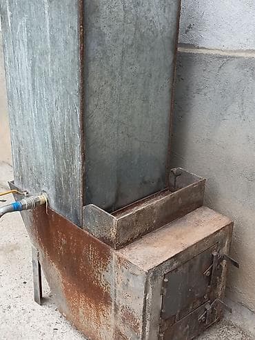 печка для отопление: Самодельная твердотопливная печь-водогрейка (металлическая) - — 3