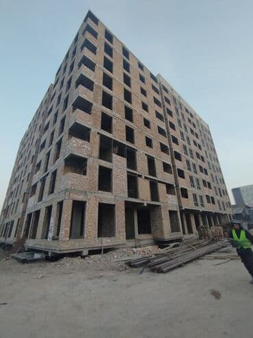 недостроенный дом: 1 комната, 49 м², Элитка, 9 этаж, ПСО (под самоотделку) — 2