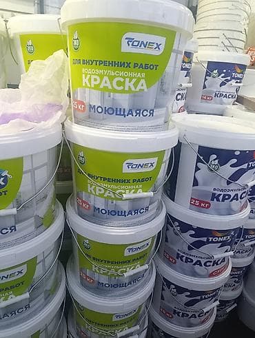 Дом и сад: Водоэмульсионная краска, Для внутренней работы, цвет - Белый, 25 кг, Матовая, Моющаяся — 2