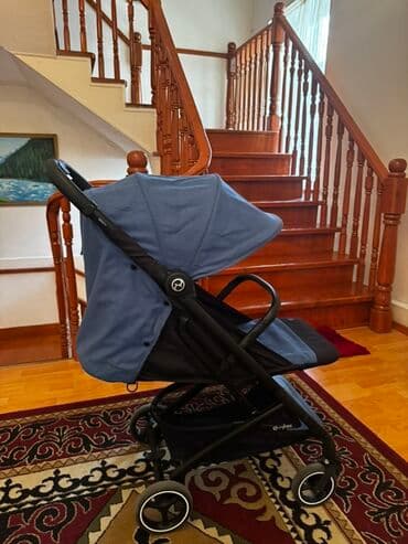 бебизен йойо 2 коляска: Коляска, цвет - Голубой, Б/у — 5