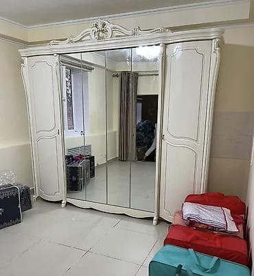 мебел шкаф бу: Спальный гарнитур, Б/у, Двуспальная кровать, Белоруссия, МДФ, Самовывоз, цвет - Белый — 7