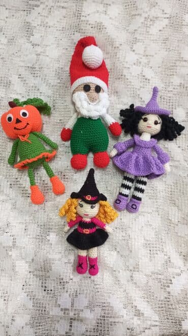 детские вязаные шапки ручной работы: Вязаные крючком игрушки ручной работы Описание: - Авторские мягкие — 17