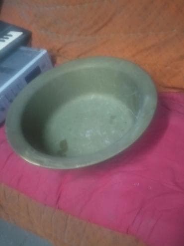 Латунный таз/миска большого объема - Материал: латунь (тяжёлый