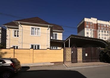 сдам частный дом без посредников рядом просп жибек жолу бишкек: 200 м², 7 комнат, Утепленный, Бронированные двери, Евроремонт — 1
