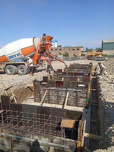 бетон столбы: Монолитные работы: фундамент, стены, армопояса - Профессиональное — 7