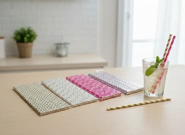 где можно купить пенопластовые шарики: Бумажные трубочки для напитков, наборы с разными принтами: - белые с — 1