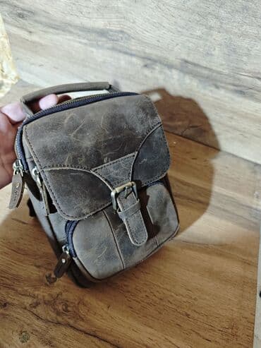 Другие комплектующие: Барсетка, Материал: Натуральная кожа, Новый — 3