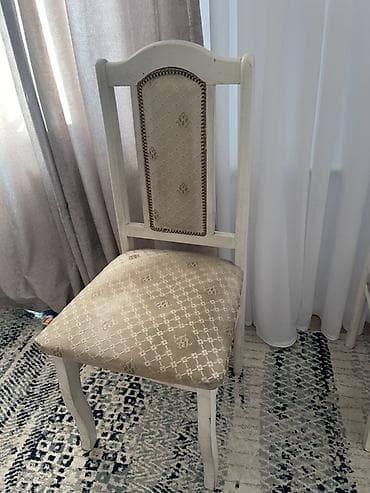 Стул для кухни, Дерево, цвет - Бежевый at lalafo.kg Стул для кухни, Дерево, цвет - Бежевый